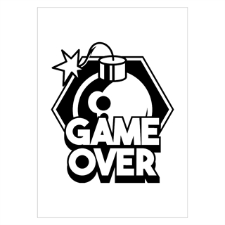 Plakat - Game over Bomb
